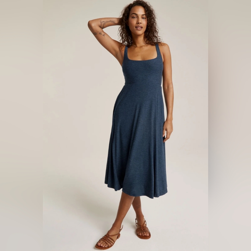 Beyond Yoga Blue Midi Dress